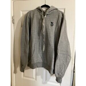 Spiritual Gangster Mens Heather Gray SG Logo Embroidered Hoodie M $138